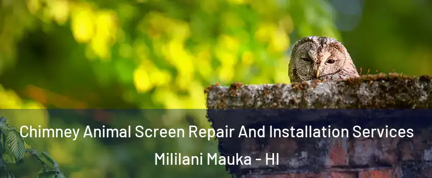  Chimney Animal Screen Repair And Installation Services Mililani Mauka - HI