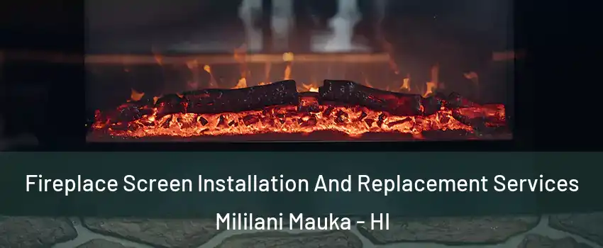  Fireplace Screen Installation And Replacement Services Mililani Mauka - HI