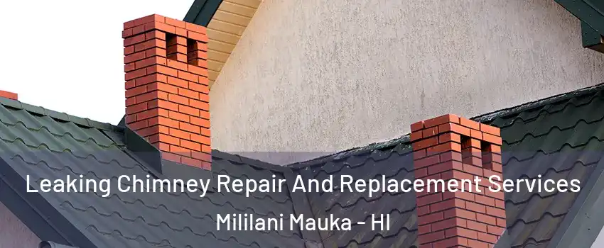  Leaking Chimney Repair And Replacement Services Mililani Mauka - HI